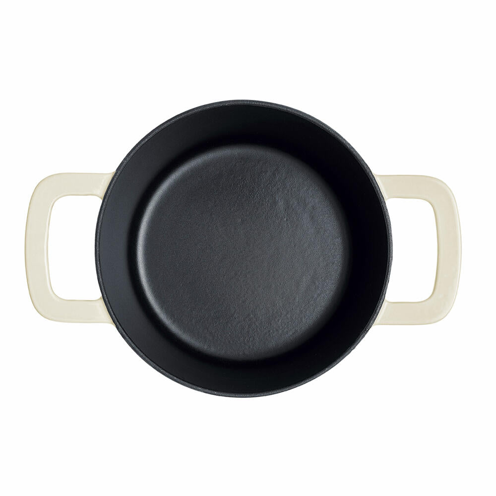 Fissler roaster Moments Collection, pot, cast iron, ivory white, 20 cm, 064-500-20-000