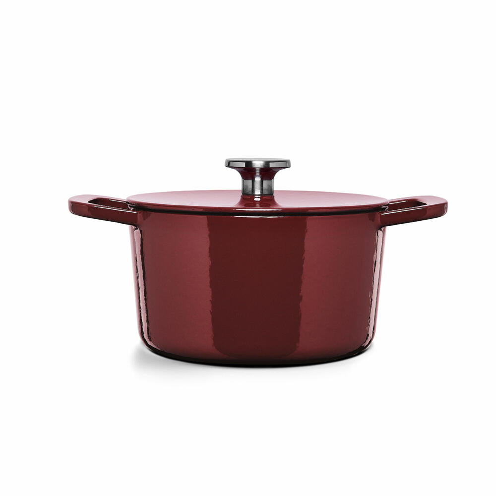 Fissler roaster Moments Collection, pot, cast iron, burgundy, 20 cm, 064-510-20-000