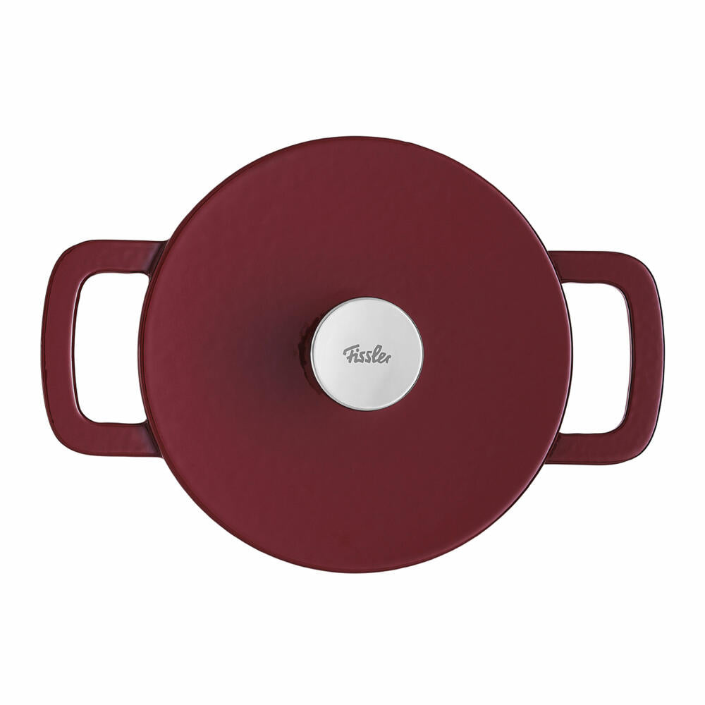 Fissler roaster Moments Collection, pot, cast iron, burgundy, 20 cm, 064-510-20-000