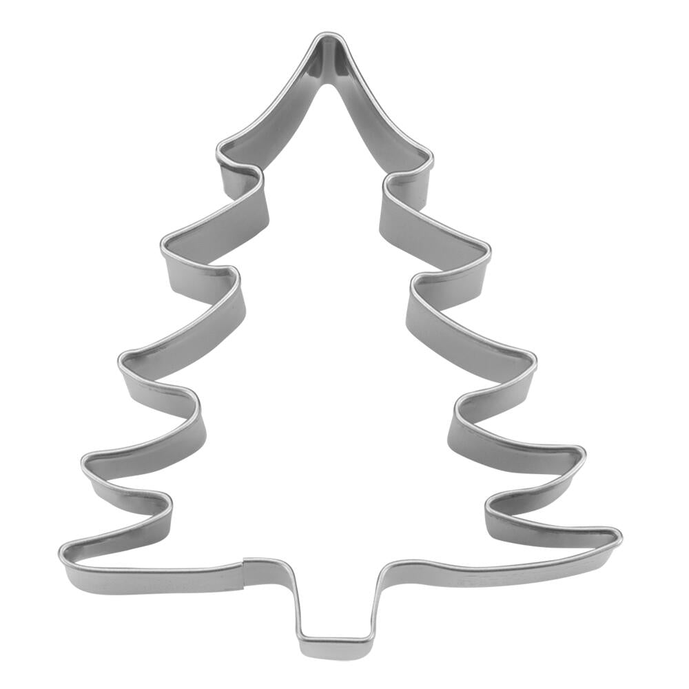 Städter Ausstecher Tannenbaum, Plätzchenausstecher, Keksausstecher, Ausstechform, Edelstahl, Silberfarben, 6.5 cm, 054074