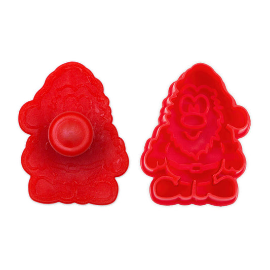 Städter Präge-Ausstecher Nikolaus, Plätzchenausstecher, Keksausstecher, Ausstechform, Kunststoff, Rot, 6 cm, 170675