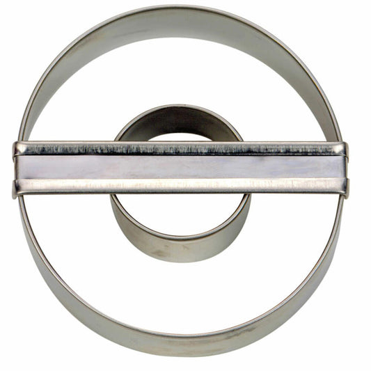 Städter Ausstecher Doppelring Glatt, Ausstechform, Plätzchenform, Keks, Plätzchen, Edelstahl, Ø 6 cm, 953223
