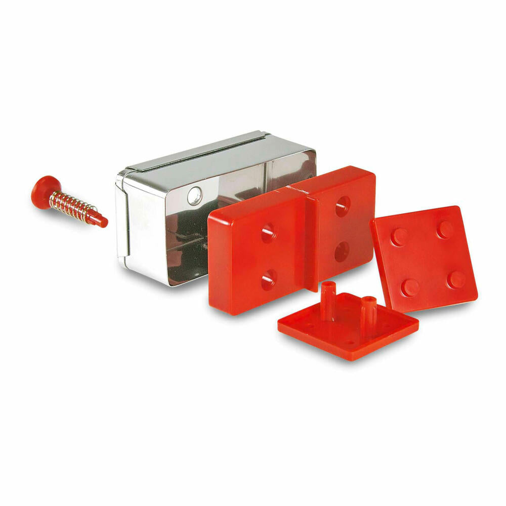 Städter Präge-Ausstecher mit Auswerfer Domino Set, 15-tlg., Ausstechform, Plätzchenform, Keks, Plätzchen, Edelstahl / Kunststoff, 966902