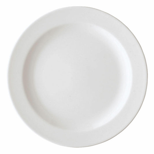 Rosenthal Form 1382 Speiseteller, Speise Teller, Porzellanteller, White, Porzellan, 25 cm, 41382-800001-10025