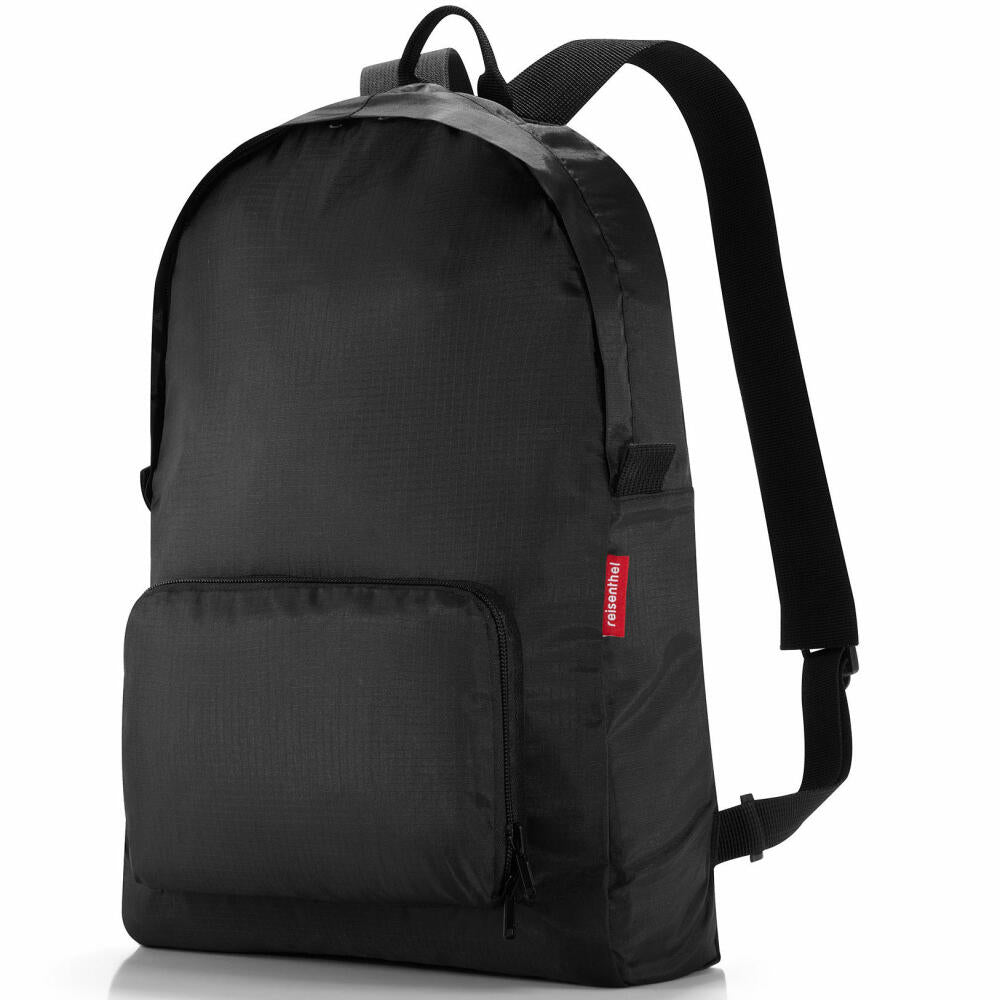 reisenthel mini maxi backpack, travel bag, foldable, black / black, AP7003