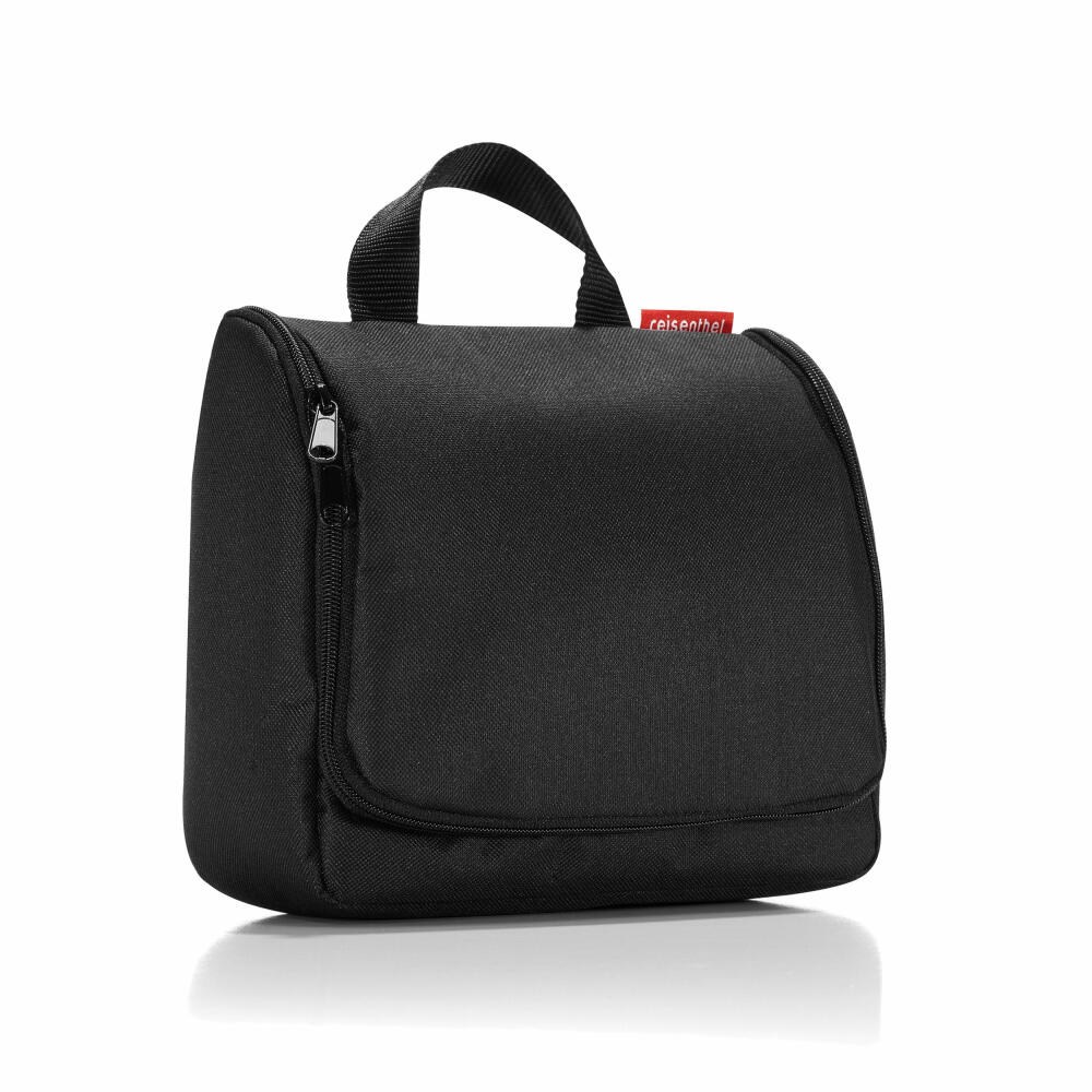 reisenthel toiletbag, toiletry bag, wash bag, make-up bag, cosmetic bag, for hanging, black / black, WH7003