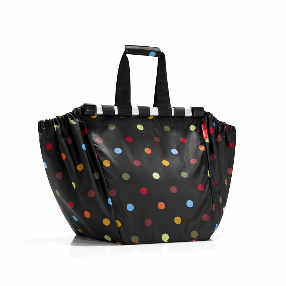 reisenthel easyshoppingbag, tasche für einkaufswagen, einkaufstasche, dots / schwarz mit bunten punkten, UJ7009
