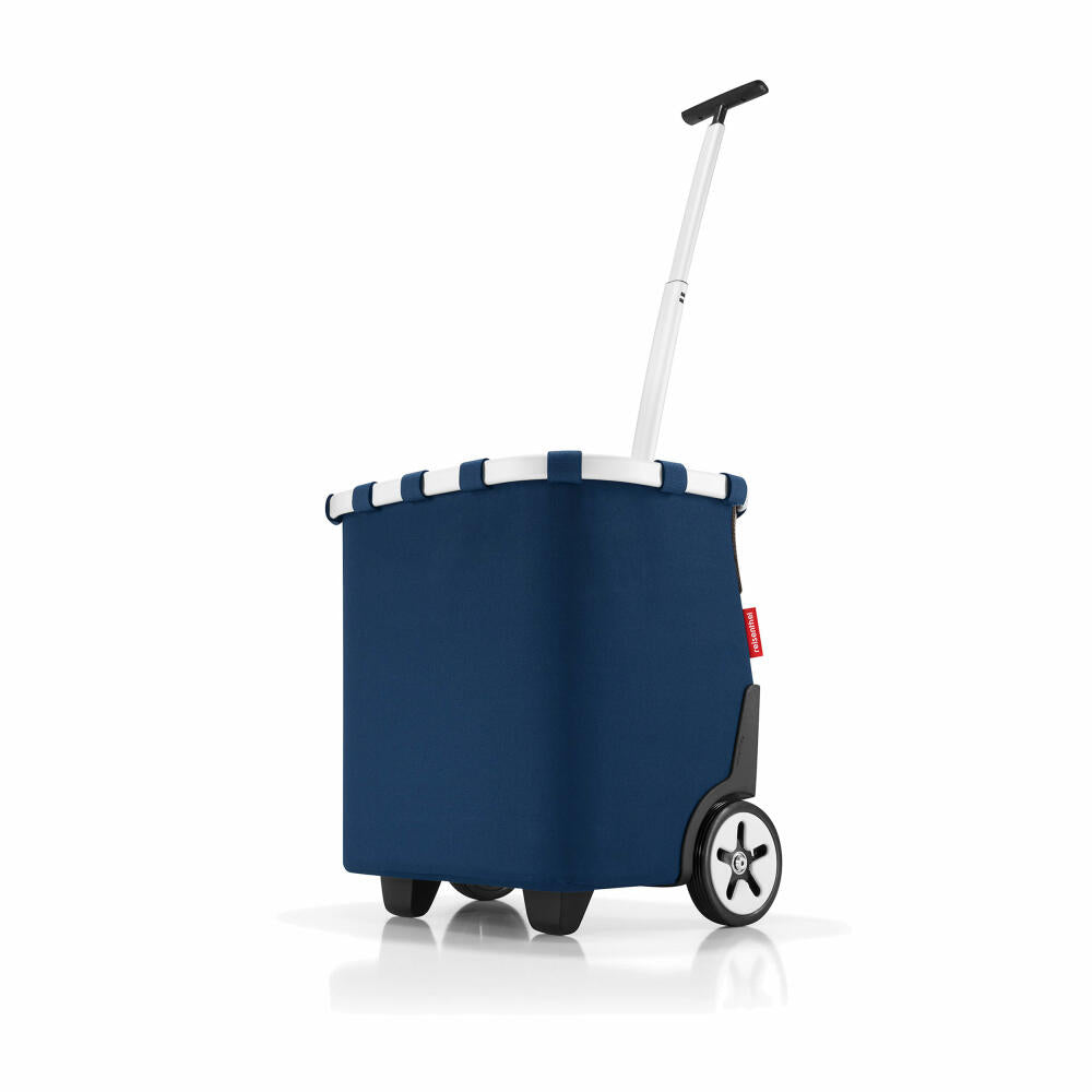 reisenthel Carrycruiser, Einkaufstrolley, Einkaufsroller, Einkaufswagen, Trolley, Dark Blue, 40 L, hochwertiges Polyestergewebe, OE4059