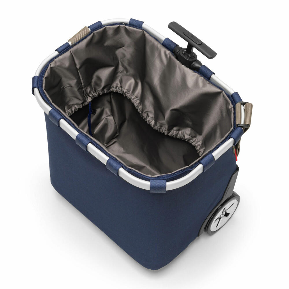 reisenthel Carrycruiser, Einkaufstrolley, Einkaufsroller, Einkaufswagen, Trolley, Dark Blue, 40 L, hochwertiges Polyestergewebe, OE4059
