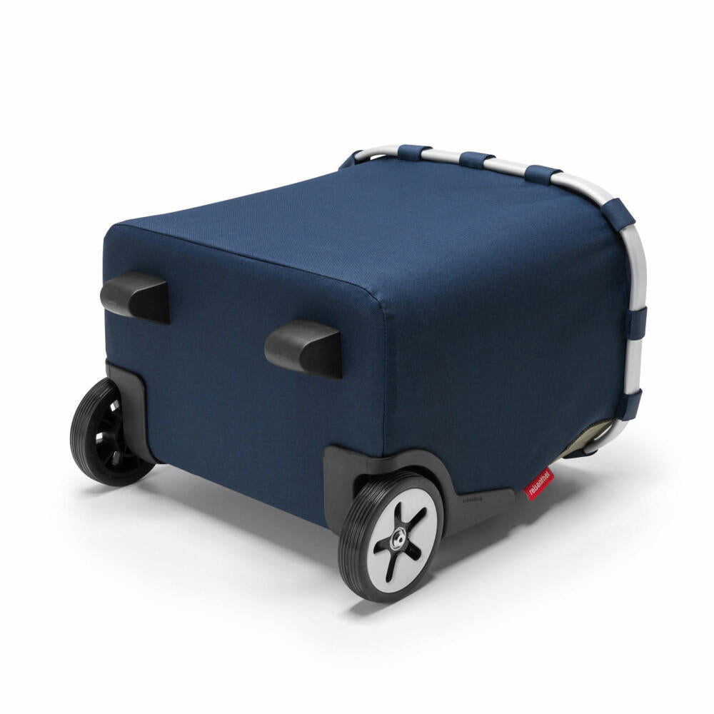 reisenthel Carrycruiser, Einkaufstrolley, Einkaufsroller, Einkaufswagen, Trolley, Dark Blue, 40 L, hochwertiges Polyestergewebe, OE4059
