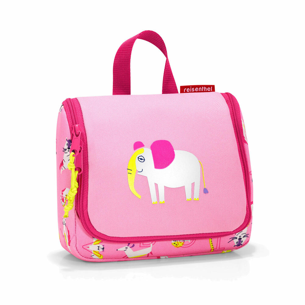 reisenthel toiletbag S kids, toiletry bag, bag, toiletry bag, polyester fabric, ABC Friends Pink, 1.5 L, IO3066