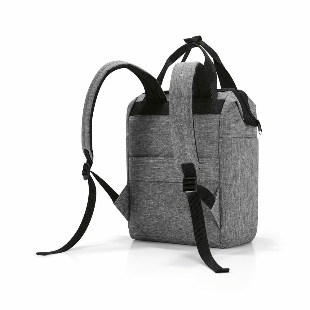 reisenthel allrounder R, travel bag, sports bag, shoulder bag, doctor's bag, bag, polyester fabric, Twist Silver, 12 L, JR7052