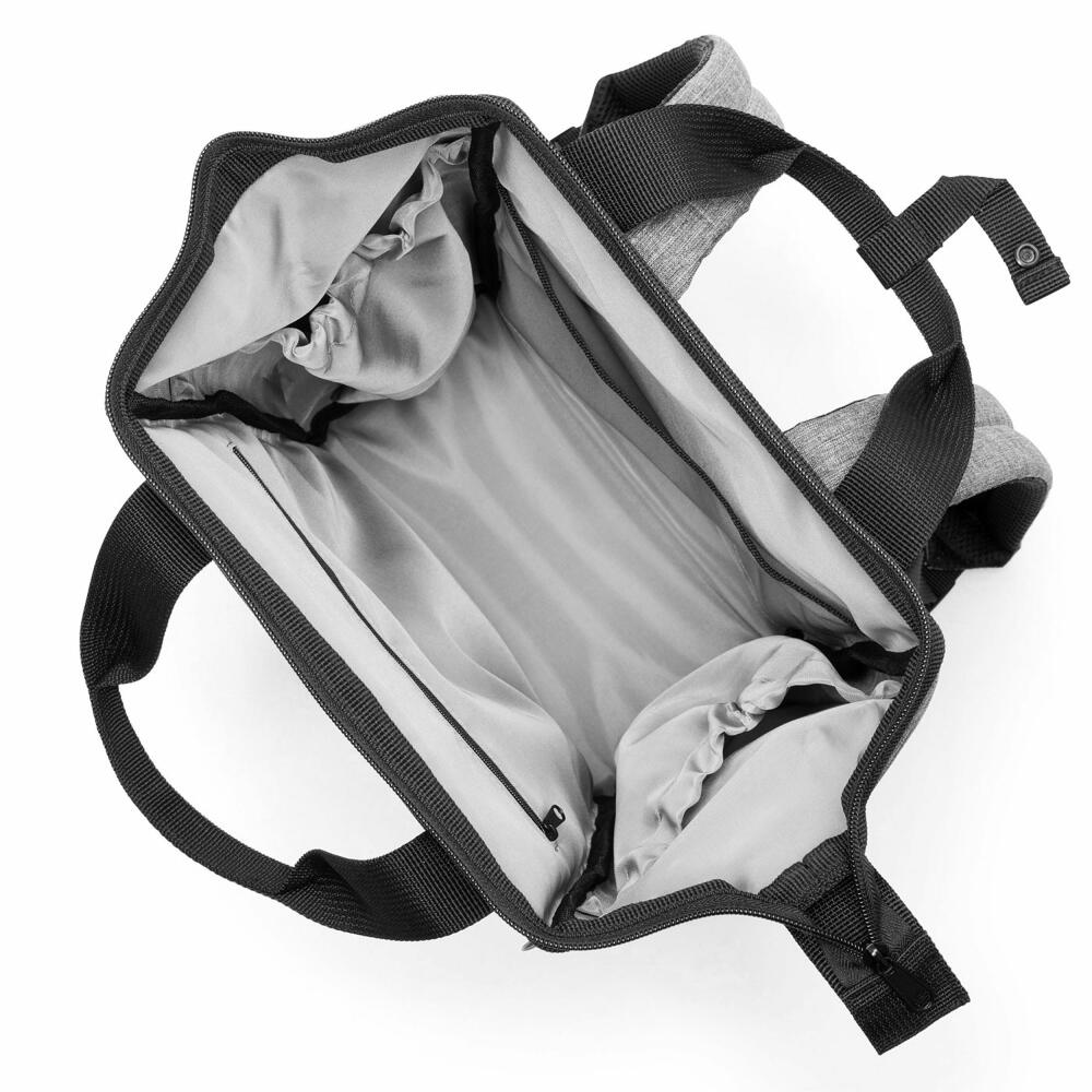 reisenthel allrounder R, travel bag, sports bag, shoulder bag, doctor's bag, bag, polyester fabric, Twist Silver, 12 L, JR7052