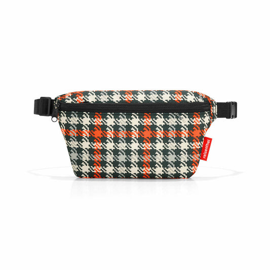 reisenthel beltbag S, bum bag, belt bag, shoulder bag, bag, polyester fabric, Glencheck Red, 1 L, WX3068