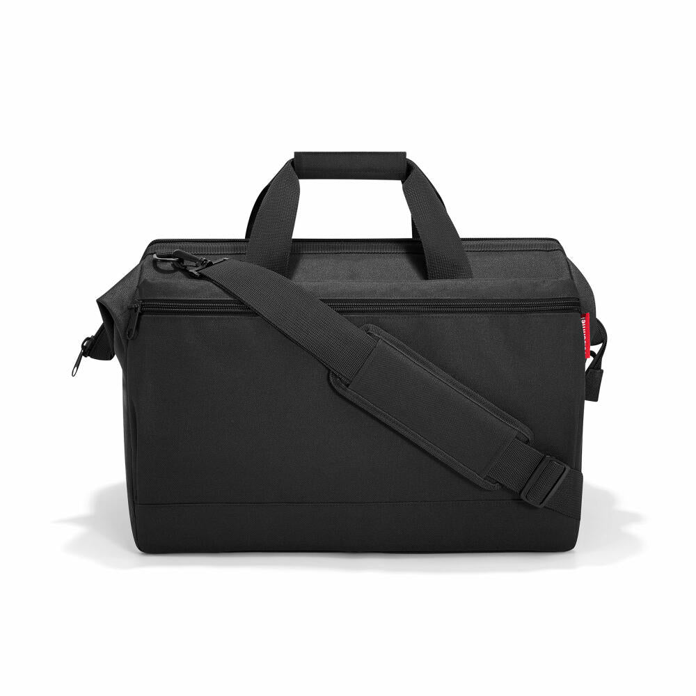 reisenthel allrounder L pocket, travel bag, sports bag, shoulder bag, doctor's bag, bag, polyester fabric, black, 32 L, MK7003