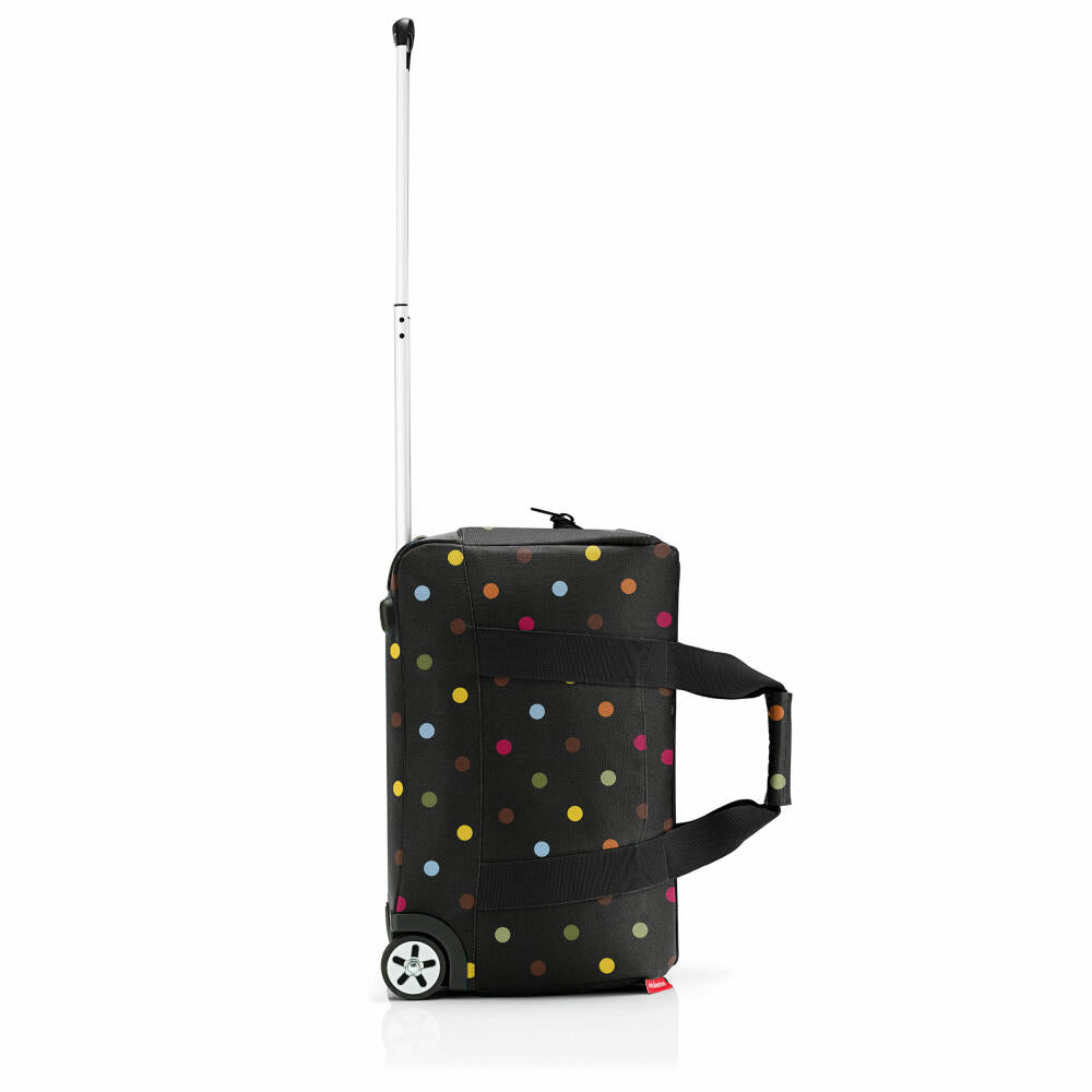 reisenthel allrounder trolley, travel bag, rolling suitcase, suitcase, doctor's bag, polyester fabric, Dots, 30 L, MP7009