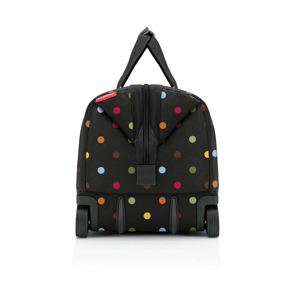 reisenthel allrounder trolley, travel bag, rolling suitcase, suitcase, doctor's bag, polyester fabric, Dots, 30 L, MP7009