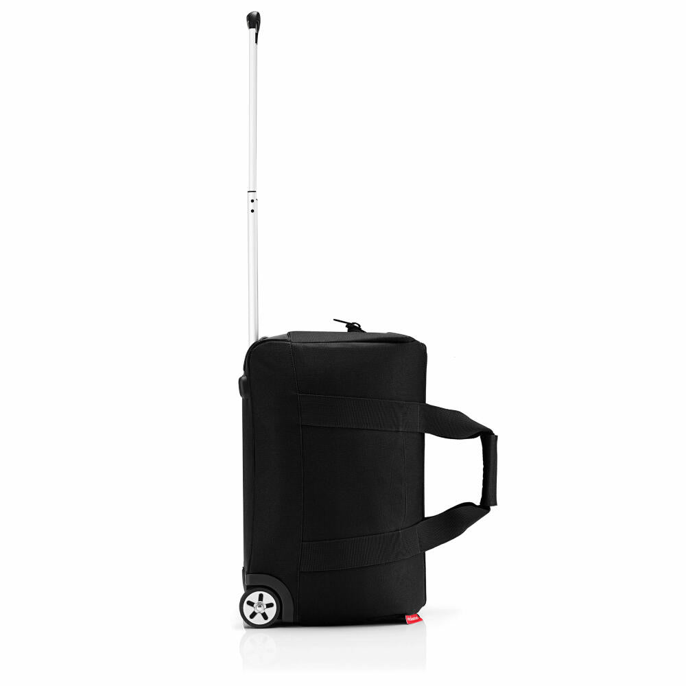 reisenthel allrounder trolley, travel bag, rolling suitcase, suitcase, doctor's bag, polyester fabric, black, 30 L, MP7003