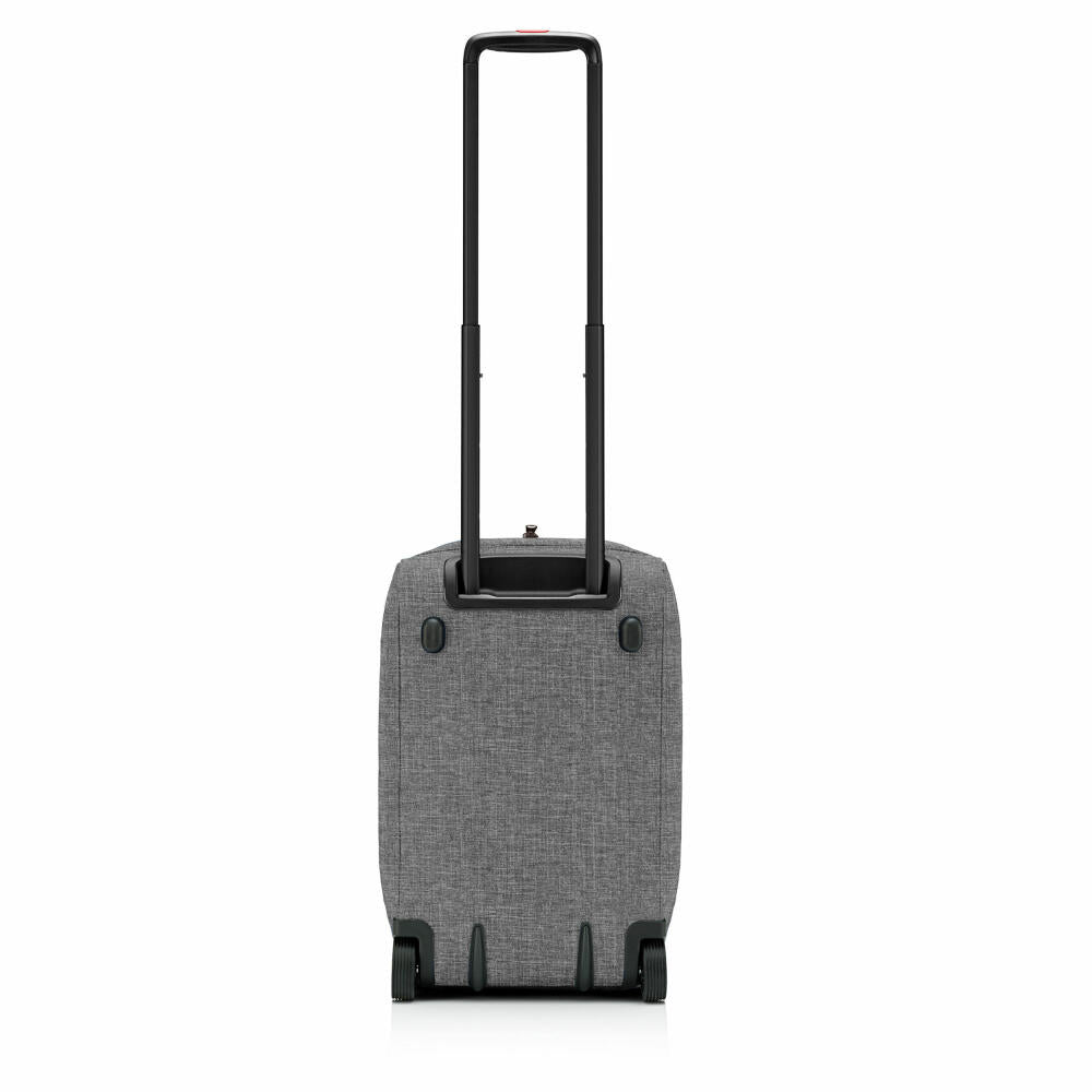 reisenthel allrounder trolley, travel bag, rolling suitcase, suitcase, doctor's bag, polyester fabric, Twist Silver, 30 L, MP7052
