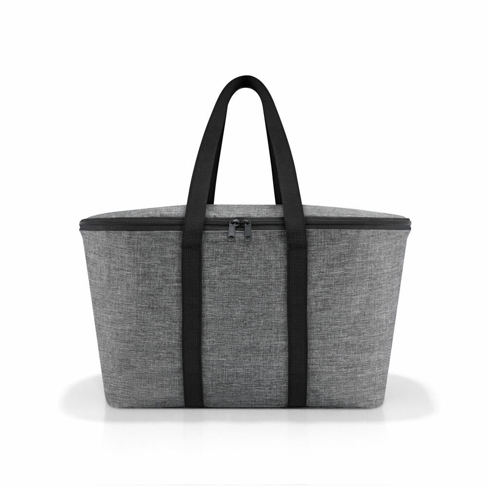 reisenthel coolerbag, cool bag, insulated bag, picnic bag, shopping bag, thermal bag, polyester fabric, Twist Silver, 20 L, UH7052
