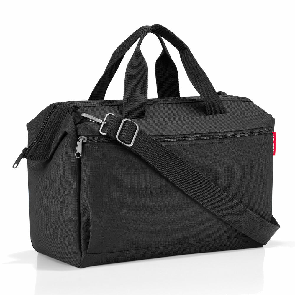 reisenthel allrounder S pocket, handbag, tote bag, shoulder bag, bag, polyester fabric, black, 11 L, MO7003