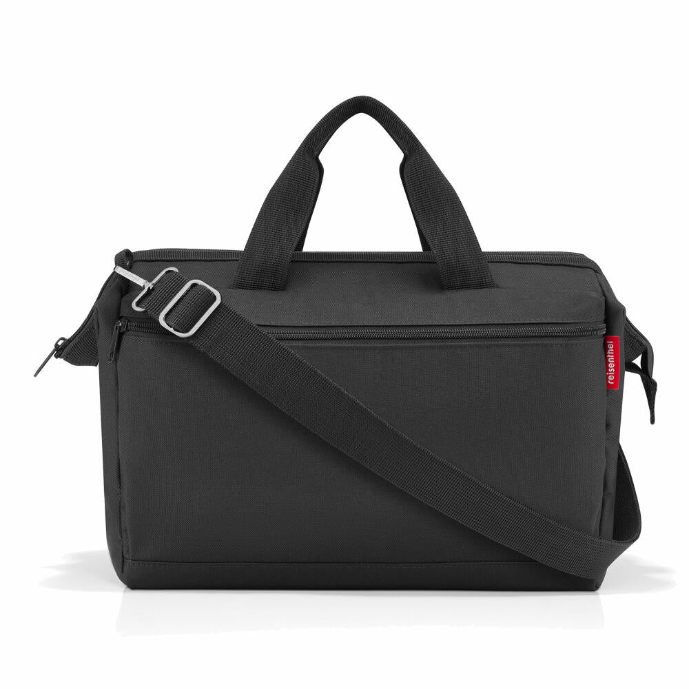 reisenthel allrounder S pocket, handbag, tote bag, shoulder bag, bag, polyester fabric, black, 11 L, MO7003