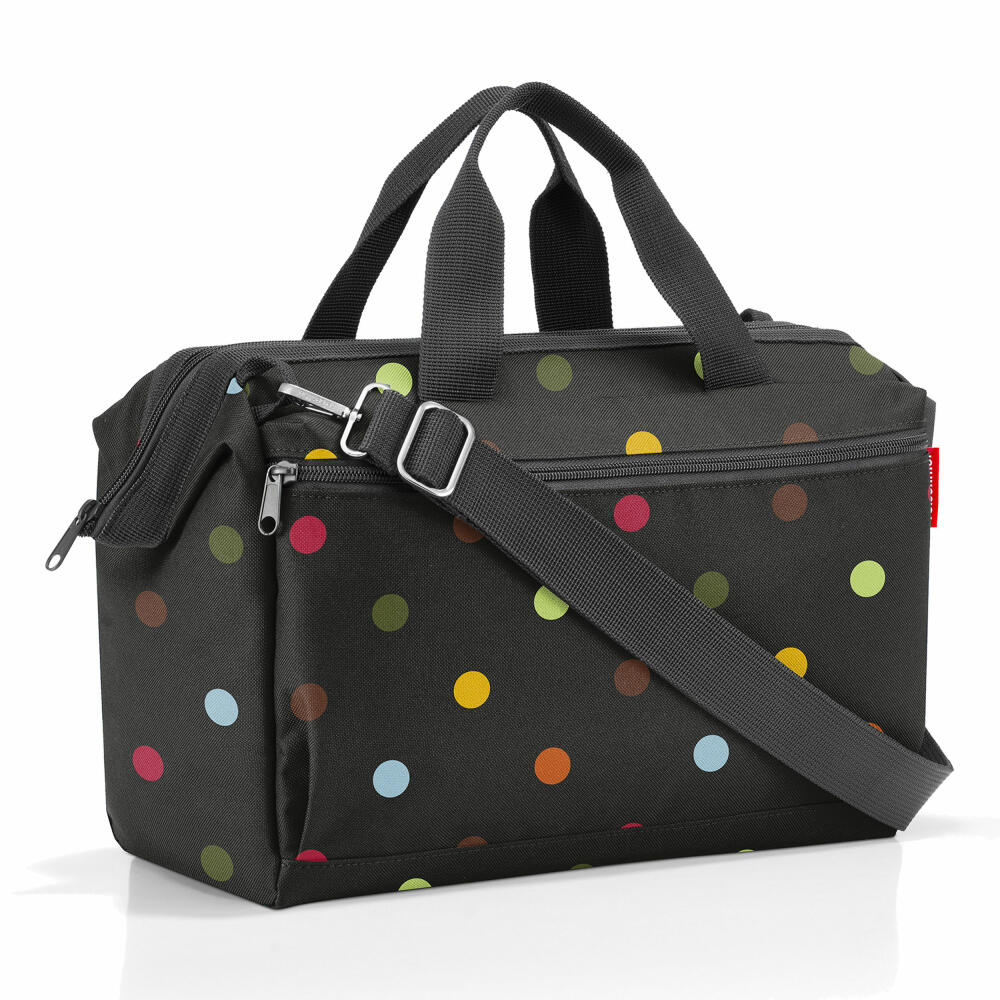 reisenthel allrounder S pocket, handbag, tote bag, shoulder bag, bag, polyester fabric, dots, 11 L, MO7009