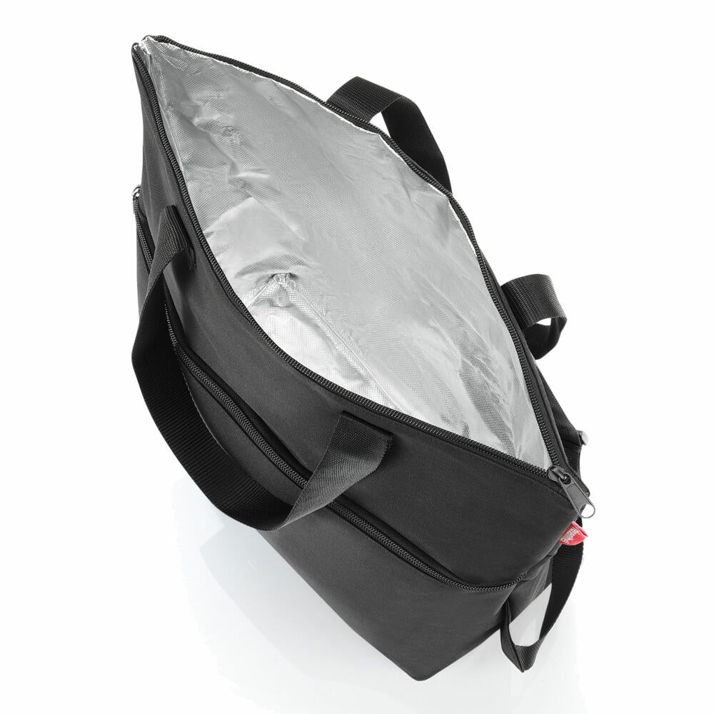 reisenthel cooler-backpack, thermal carrying bag, thermal bag, cool bag, backpack, insulated bag, polyester fabric, black, 18 L, LJ7003