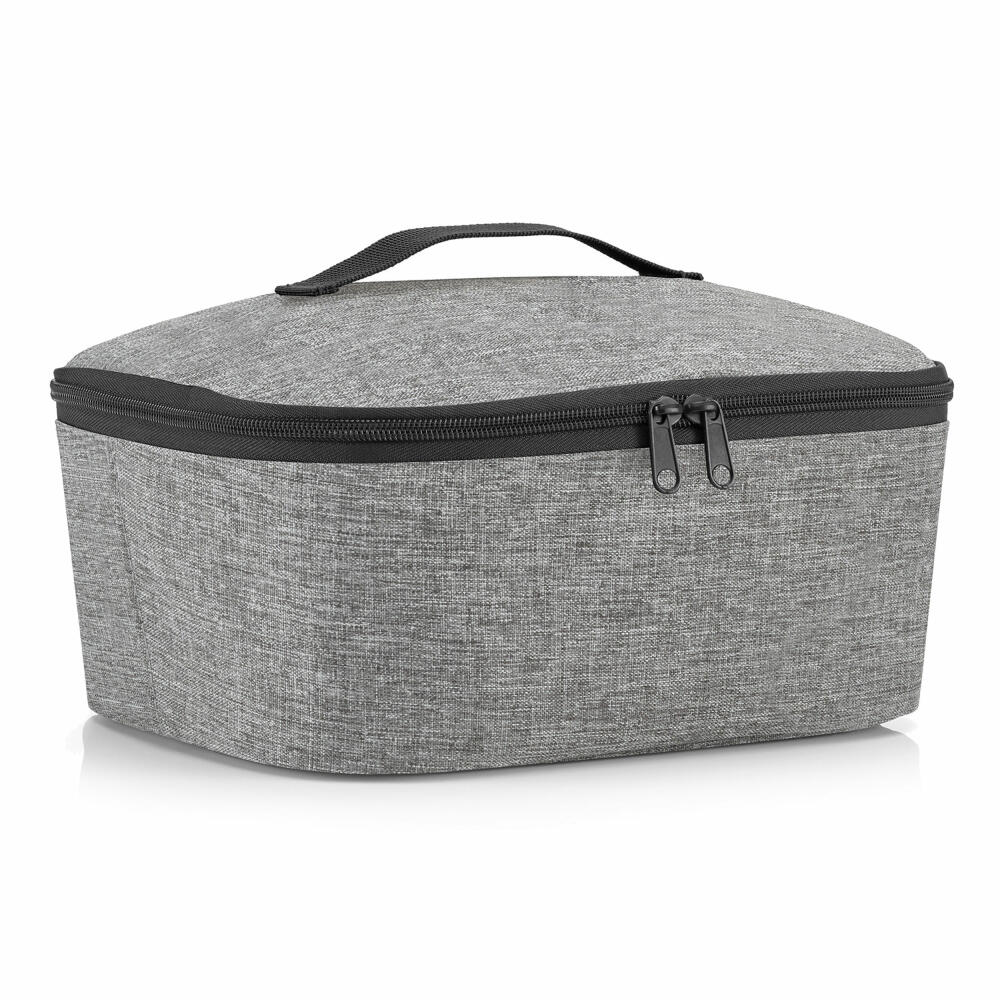 reisenthel coolerbag M pocket, cooler bag, insulated bag, thermal bag, thermal bag, polyester fabric, Twist Silver, 4.5 L, LF7052