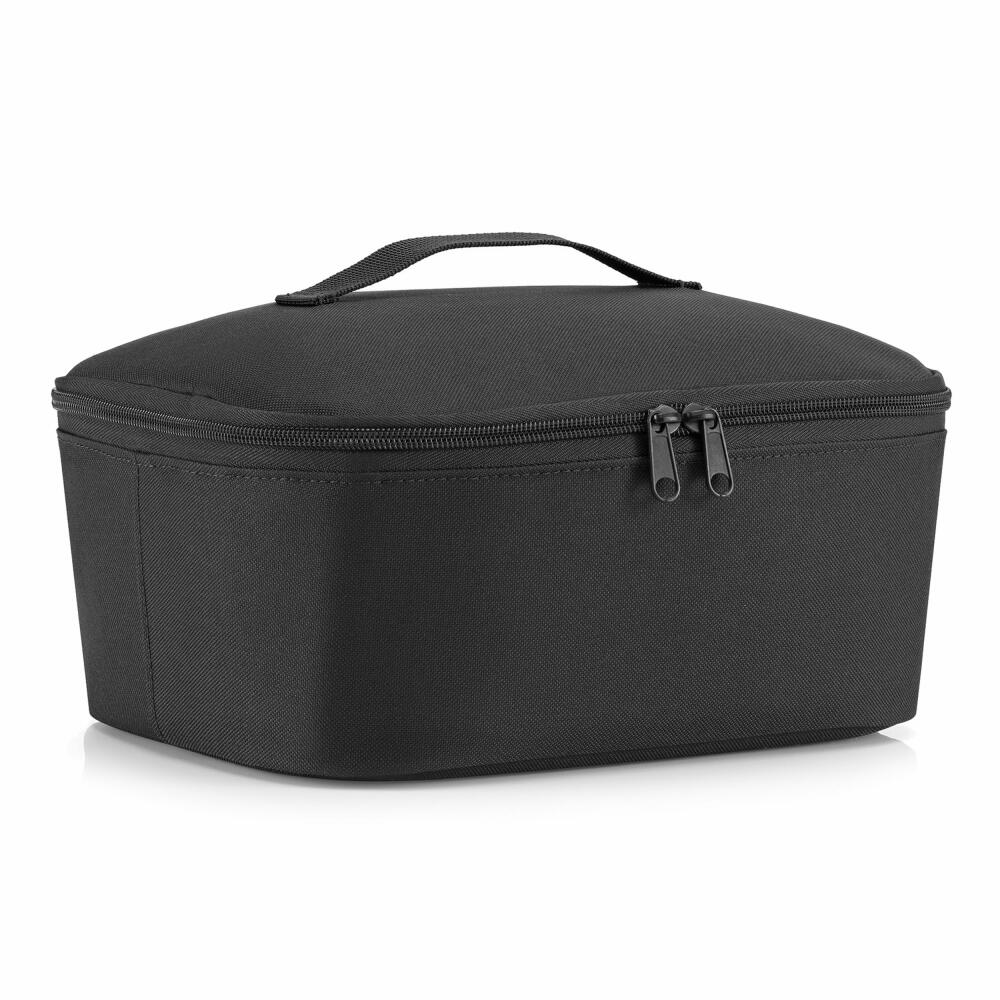 reisenthel coolerbag M pocket, cooler bag, insulated bag, thermal bag, thermal bag, polyester fabric, black, 4.5 L, LF7003