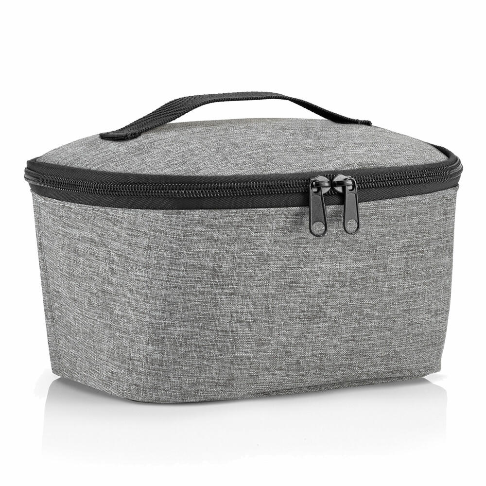 reisenthel coolerbag S pocket, cooler bag, insulated bag, thermal bag, thermal bag, polyester fabric, Twist Silver, 2.5 L, LG7052