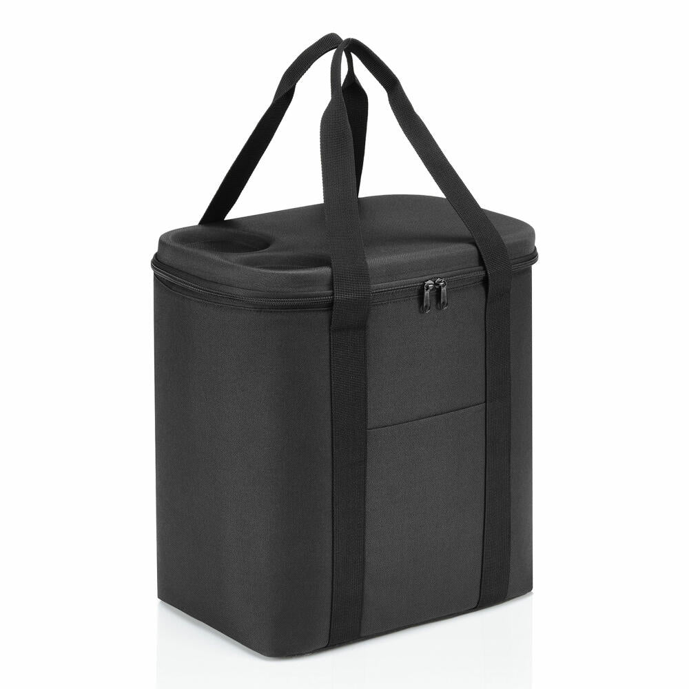 reisenthel coolerbag XL, cooler bag, insulated bag, thermal bag, thermal bag, polyester fabric, black, 30 L, LH7003