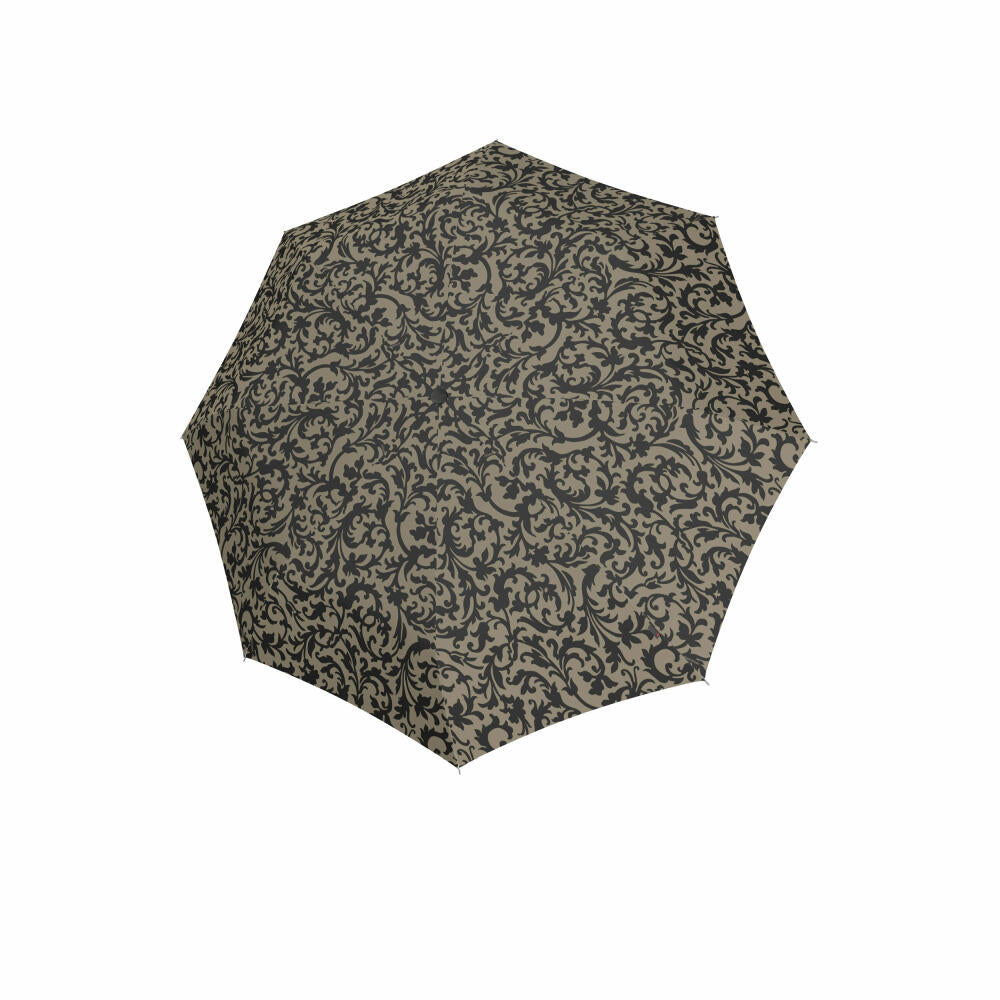 reisenthel umbrella pocket duomatic, umbrella, Knirps, rain umbrella, pocket umbrella, polyester fabric, Baroque Taupe, RR7027