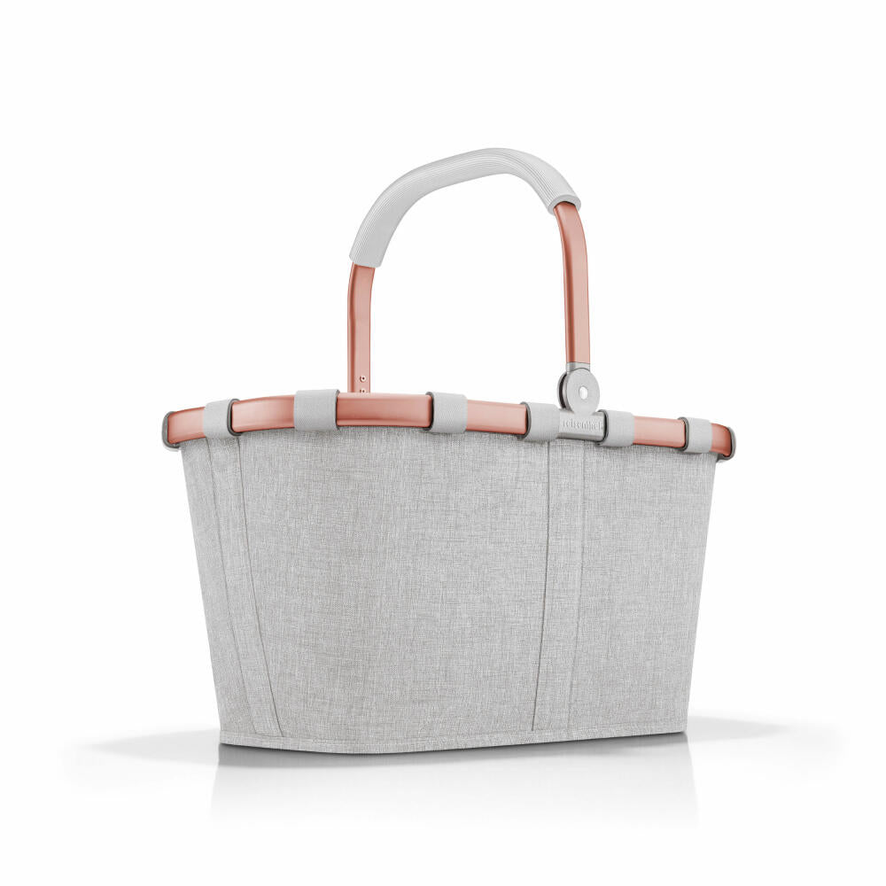 reisenthel carrybag, Einkaufskorb, Korb, Picknickkorb, Tragetasche, Polyestergewebe, Frame Twist Sky Rose, 22 L, BK1036