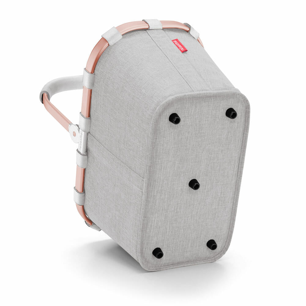 reisenthel carrybag, Einkaufskorb, Korb, Picknickkorb, Tragetasche, Polyestergewebe, Frame Twist Sky Rose, 22 L, BK1036