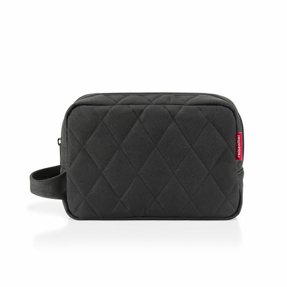reisenthel cosmeticpouch M, cosmetic bag, toiletry bag, cosmetic bag, toiletry bag, Rhombus Black, 3 L, BH7059