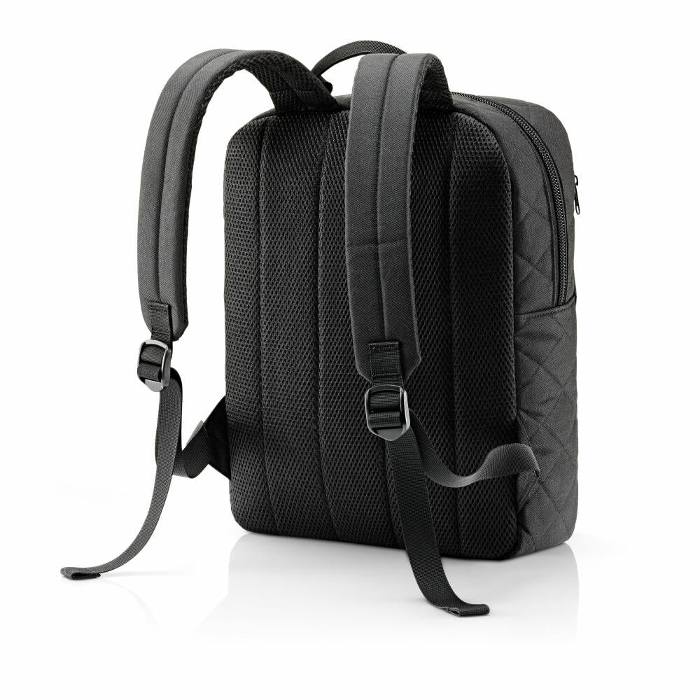 reisenthel classic backpack M, Rucksack, Freizeitrucksack, Tasche Handgepäck, Rhombus Black, 13 L, CJ7059