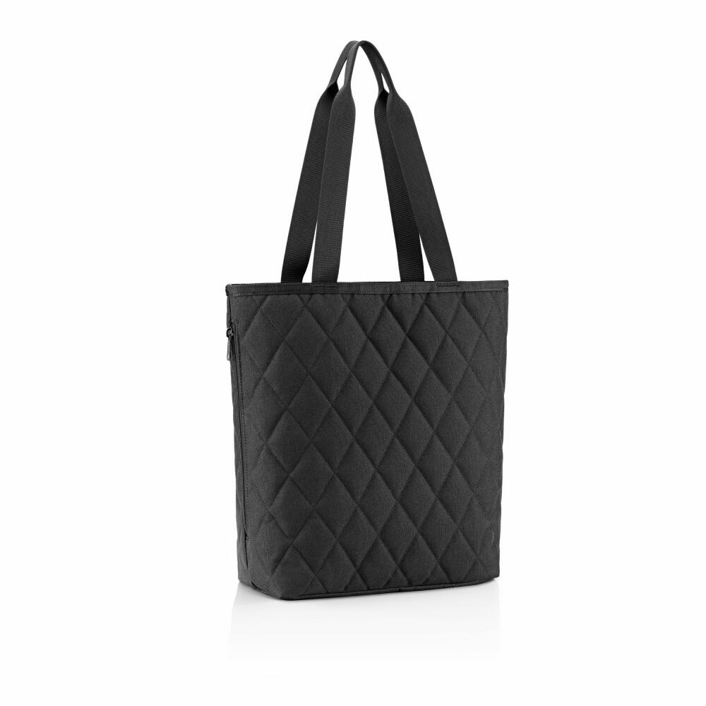 reisenthel classic shopper M, Tragetasche, Einkaufstasche, Schultertasche, Handtasche, Rhombus Black, 8 L, DH7059