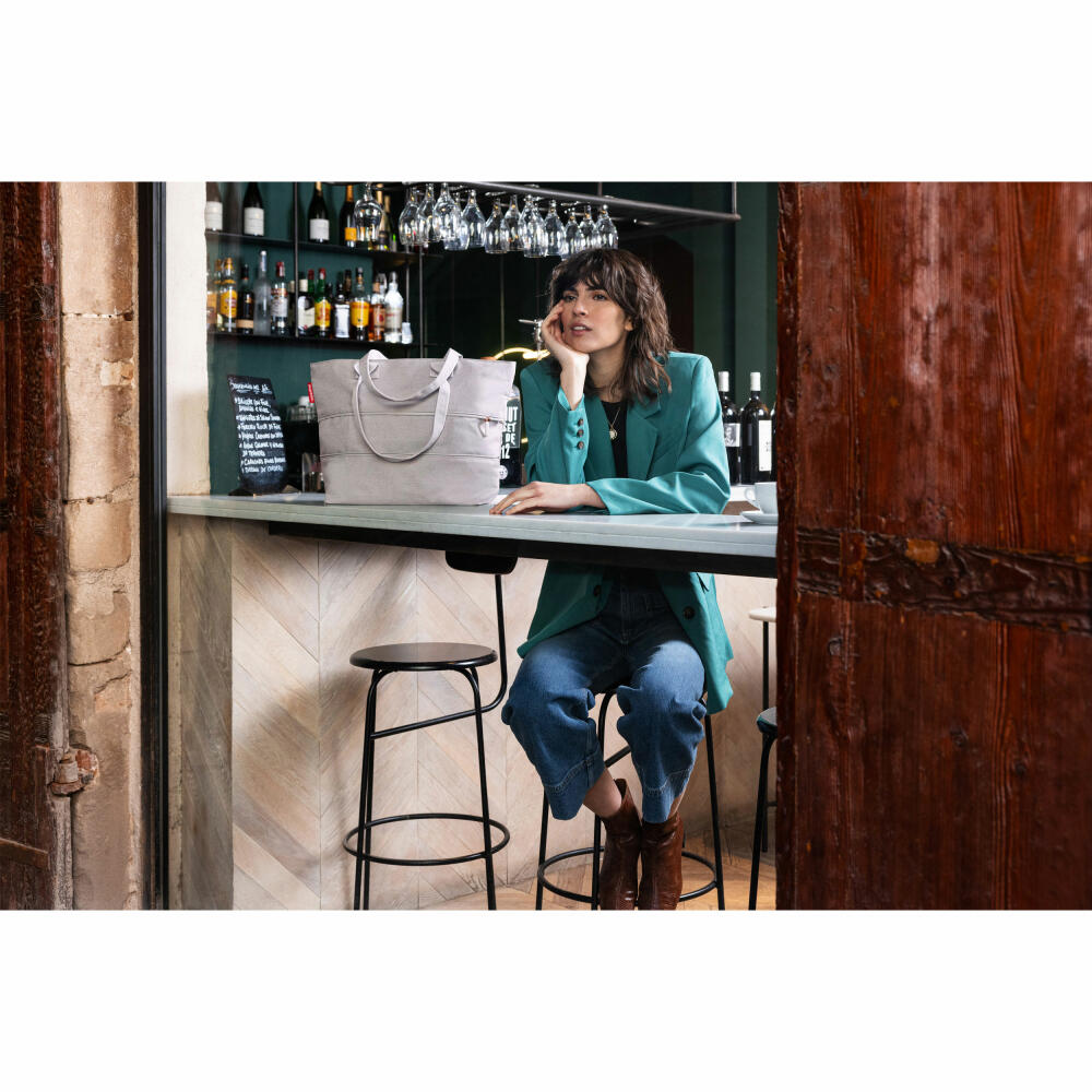 reisenthel shopper e1, Einkaufstasche, Tragetasche, Tasche, Polyestergewebe, Twist Sky Rose, 12 L, RJ1035