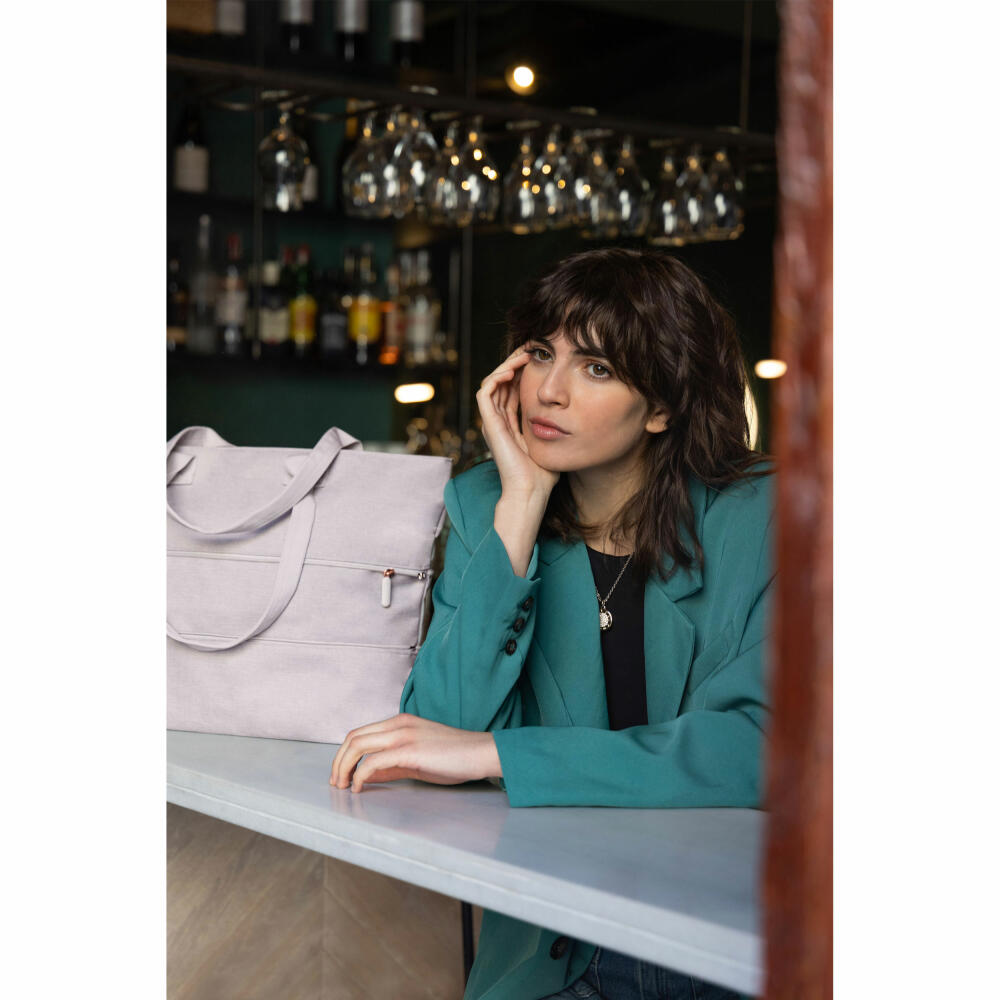 reisenthel shopper e1, Einkaufstasche, Tragetasche, Tasche, Polyestergewebe, Twist Sky Rose, 12 L, RJ1035