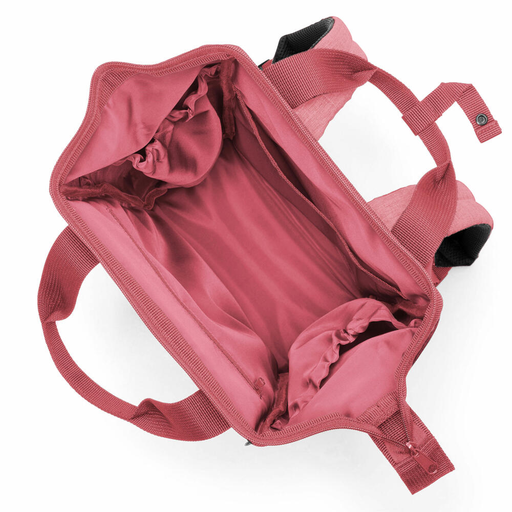 reisenthel allrounder R, Rucksack, Freizeitrucksack, Tasche, Polyestergewebe, Twist Berry, 12 L, JR3077