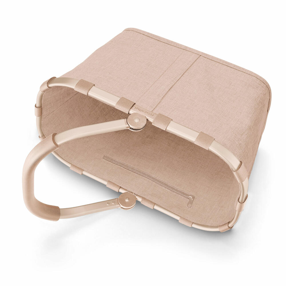 reisenthel carrybag, Einkaufskorb, Korb, Picknickkorb, Tragetasche, Polyestergewebe, Frame Twist Coffee, 22 L, BK6043