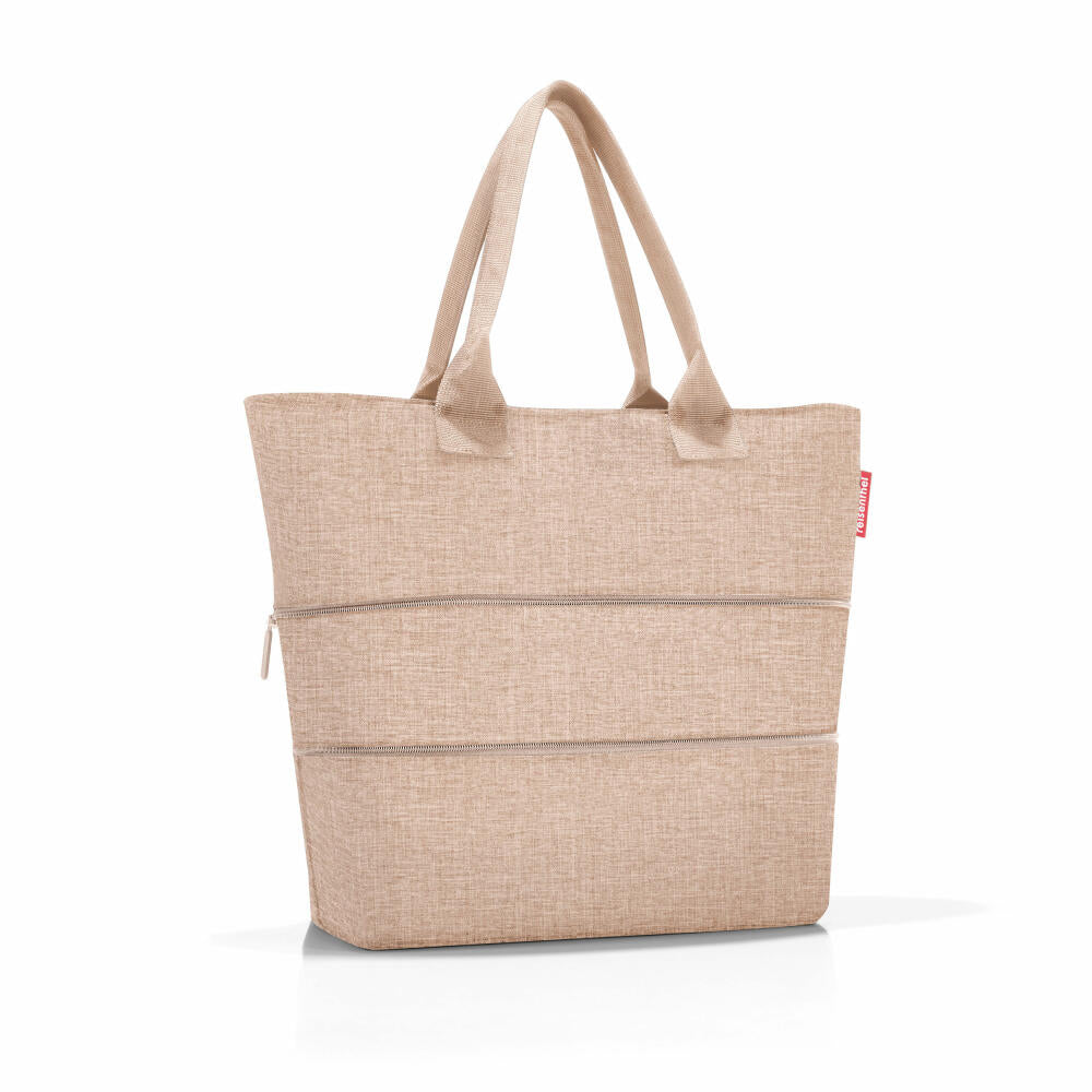 reisenthel shopper e1, Einkaufstasche, Tragetasche, Tasche, Polyestergewebe, Twist Coffee, 12 L, RJ6041