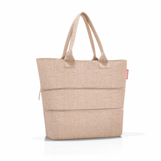 reisenthel shopper e1, Einkaufstasche, Tragetasche, Tasche, Polyestergewebe, Twist Coffee, 12 L, RJ6041