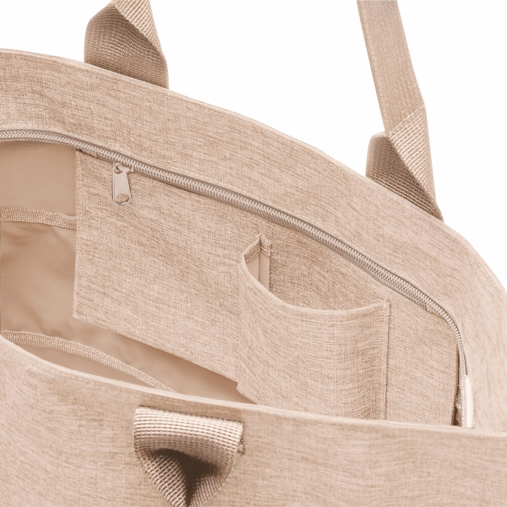 reisenthel shopper e1, Einkaufstasche, Tragetasche, Tasche, Polyestergewebe, Twist Coffee, 12 L, RJ6041