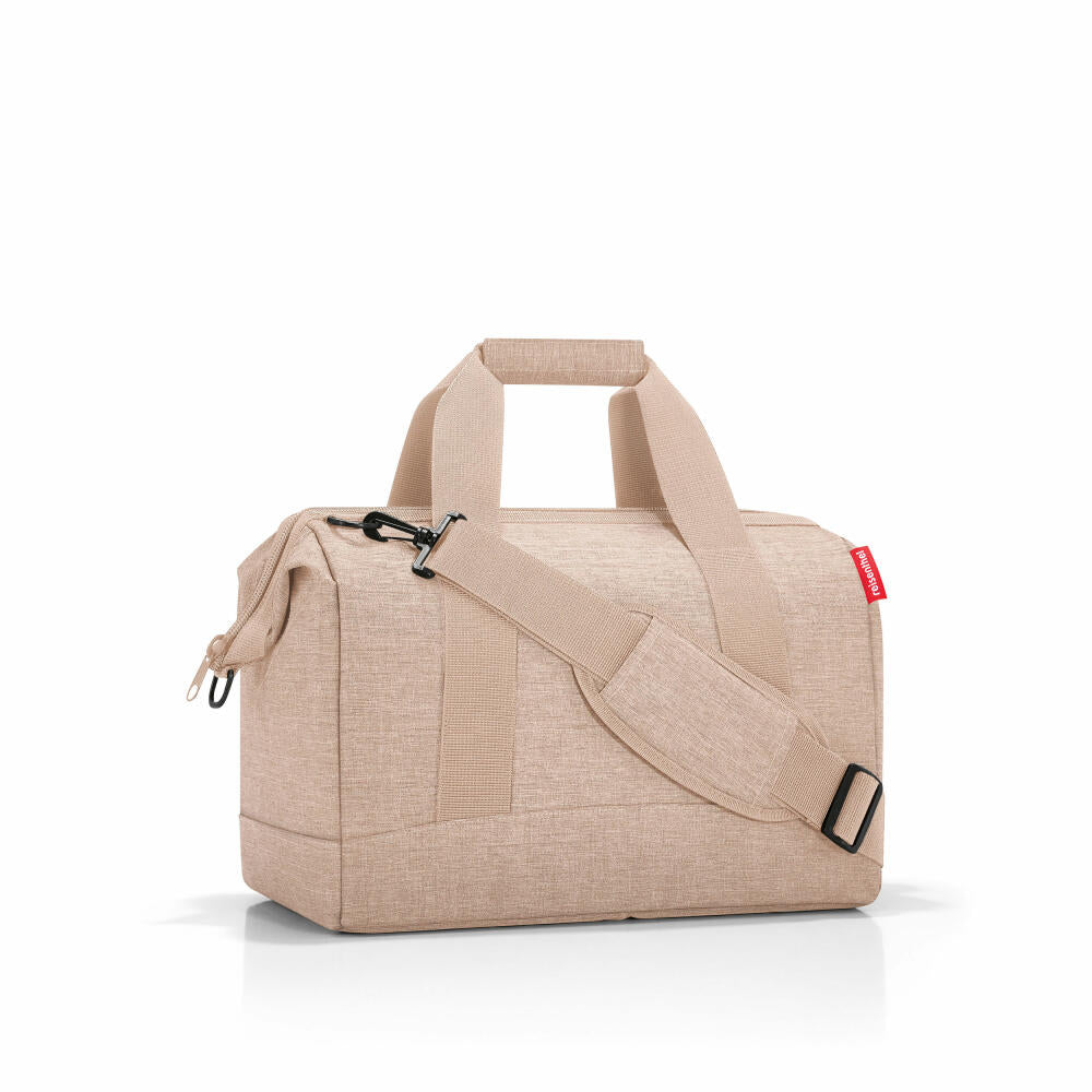 reisenthel allrounder M, travel bag, sports bag, shoulder bag, doctor's bag, bag, polyester fabric, Twist Coffee, 18 L, MS6041