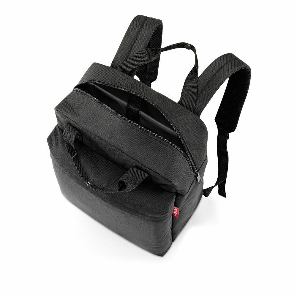 reisenthel allday backpack M, Rucksack, Freizeitrucksack, Tasche Handgepäck, Black, 15 L, EJ7003
