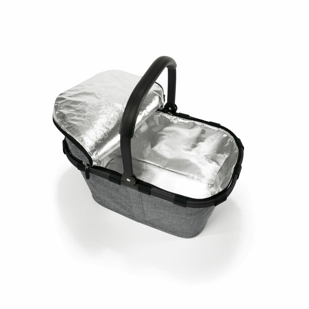reisenthel carrybag iso, shopping basket, basket, picnic basket, insulated, thermal bag, Frame Twist Silver, 22 L, BT7052