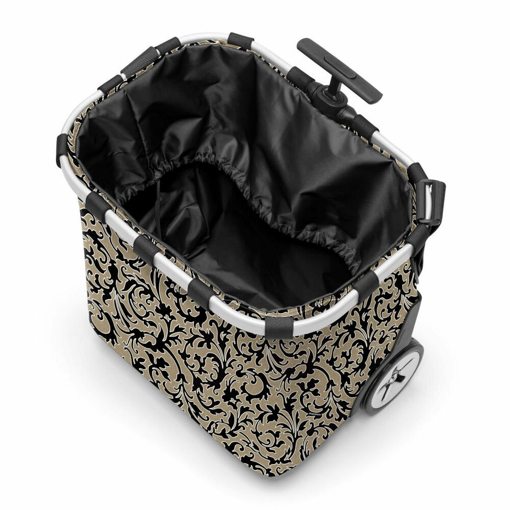 reisenthel carrycruiser, Einkaufstrolley, Einkaufskorb mit Rollen, Baroque Marble, 40 L, OE7061