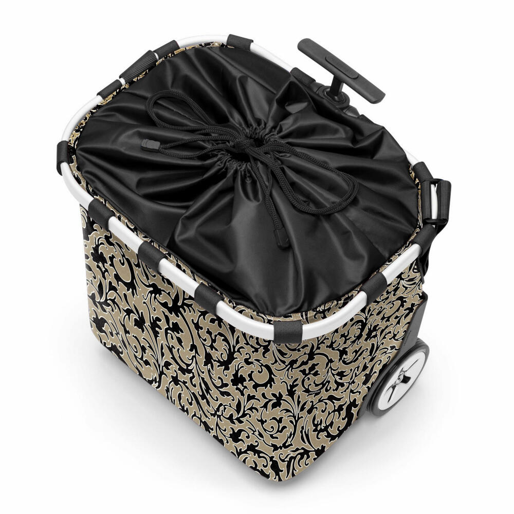 reisenthel carrycruiser, Einkaufstrolley, Einkaufskorb mit Rollen, Baroque Marble, 40 L, OE7061